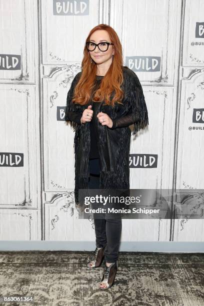 Singer-songwriter Tori Amos discusses her album "Native Invader" & World Tour at Build Studio on October 19, 2017 in New York City.