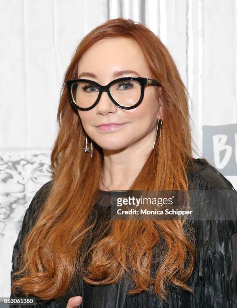 Singer-songwriter Tori Amos discusses her album "Native Invader" & World Tour at Build Studio on October 19, 2017 in New York City.