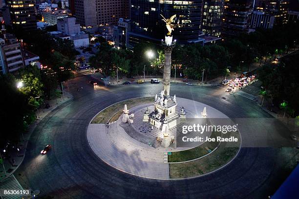 Traffic is lighter then usual around the Independence Monument after the government has advised that non-essential government employees stay home in...