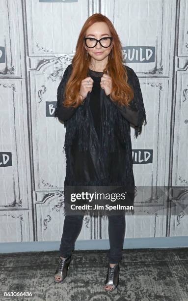 Singer/songwriter Tori Amos attends Build to discuss her album "Native Invader" and world tour at Build Studio on October 19, 2017 in New York City.