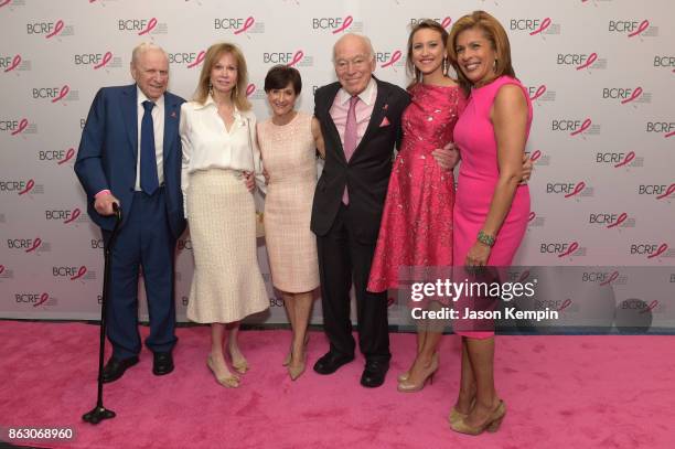 Herbert J. Siegel and Jeanne Sorensen Siegel honorees of the Sandra Taub Humanitarian Award President and CEO of BCRF Myra Biblowit, BCRF Board...