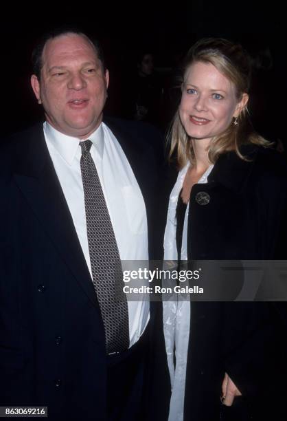 Harvey Weinstein and Eve Chilton Weinstein attend 64th Annual New York Film Critics Cirlce Awards on January 10, 1999 at Windows on the World in New...