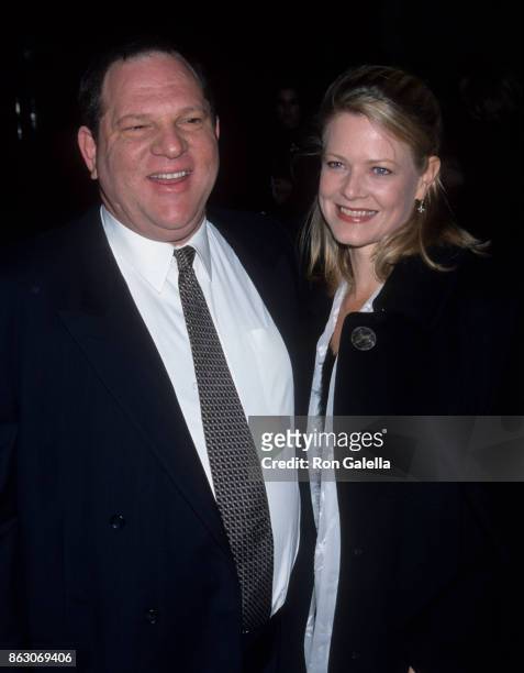 Harvey Weinstein and Eve Chilton Weinstein attend 64th Annual New York Film Critics Cirlce Awards on January 10, 1999 at Windows on the World in New...