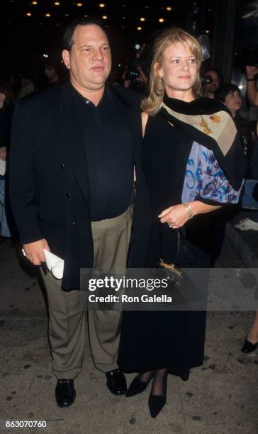 Harvey Weinstein and Eve Chilton Weinstein attend Seventh Annual Gotham Awards on September 16, 1997 at the Hammerstein Ballroom in New York City.