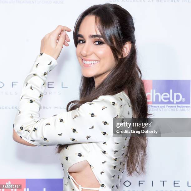 Actress Alicia Sanz arrives for the Childhelp Hosts An Evening Celebrating Hollywood Heroes at Riviera 31 on October 18, 2017 in Beverly Hills,...