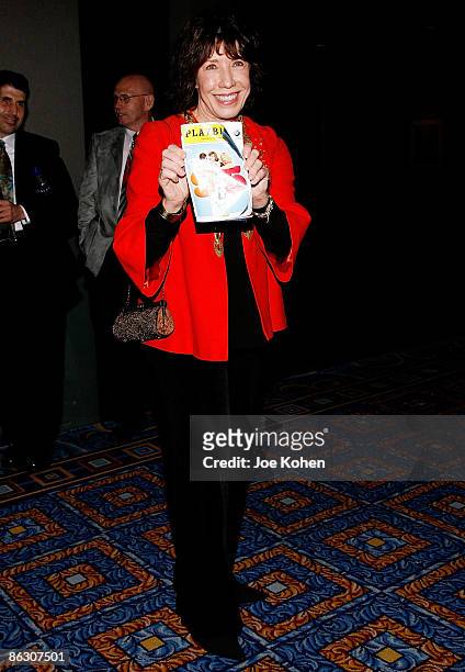 Actress Lily Tomlin attends the "9 to 5: The Musical" Broadway opening night party at the Marriott Marquis on April 30, 2009 in New York City.