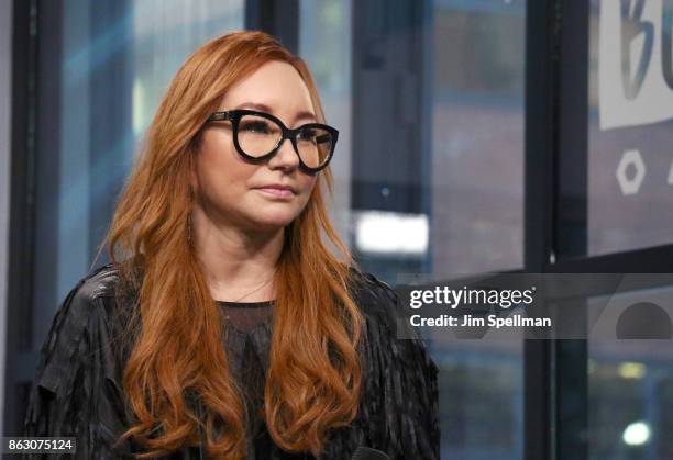 Singer/songwriter Tori Amos attends Build to discuss her album "Native Invader" and world tour at Build Studio on October 19, 2017 in New York City.