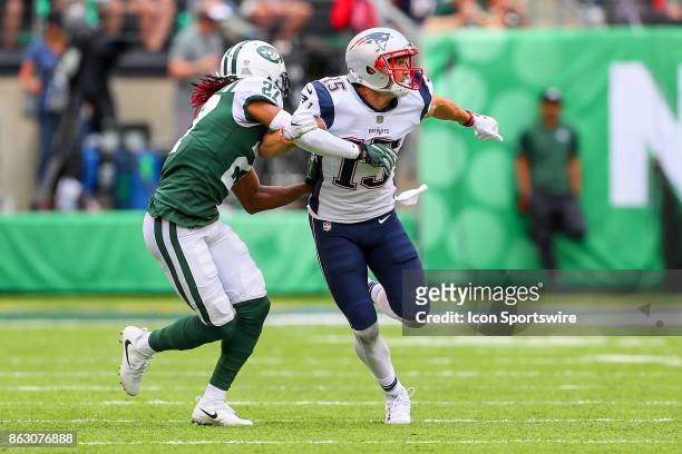 New England Patriots wide receiver Chris Hogan during the National Football League game between the New York Jets and the New England Patriots on...