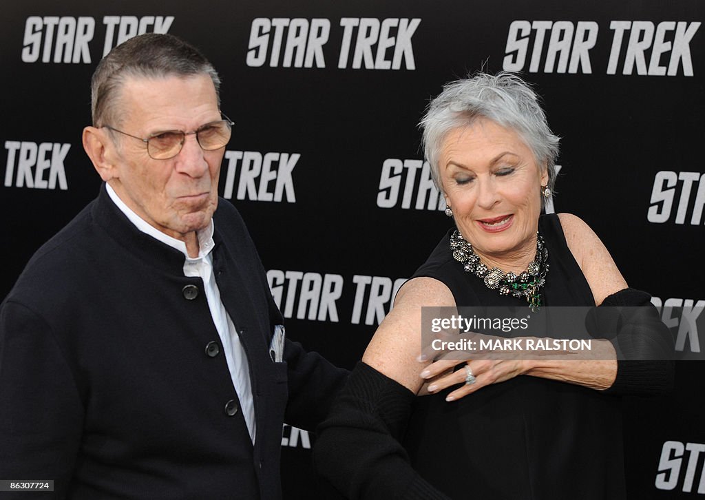 Actor Leonard Nimoy and actress Susan Ba