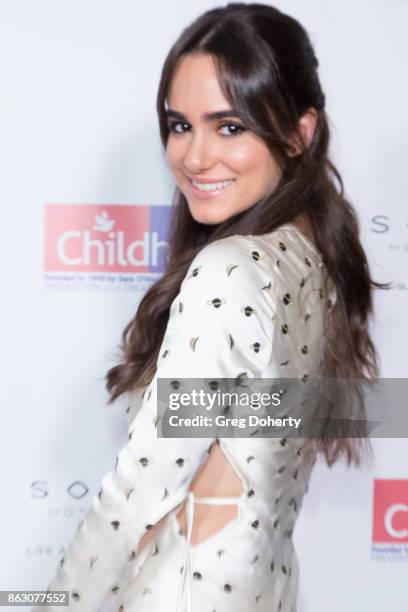 Actress Alicia Sanz arrives for the Childhelp Hosts An Evening Celebrating Hollywood Heroes at Riviera 31 on October 18, 2017 in Beverly Hills,...