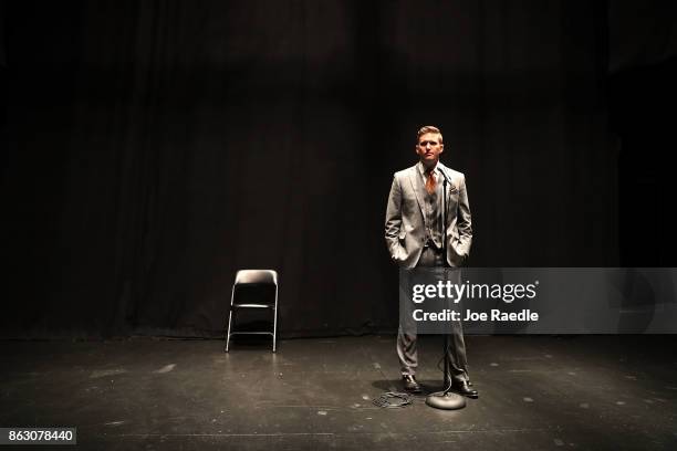 White nationalist Richard Spencer, who popularized the term "alt-right" speaks during a press conference at the Curtis M. Phillips Center for the...