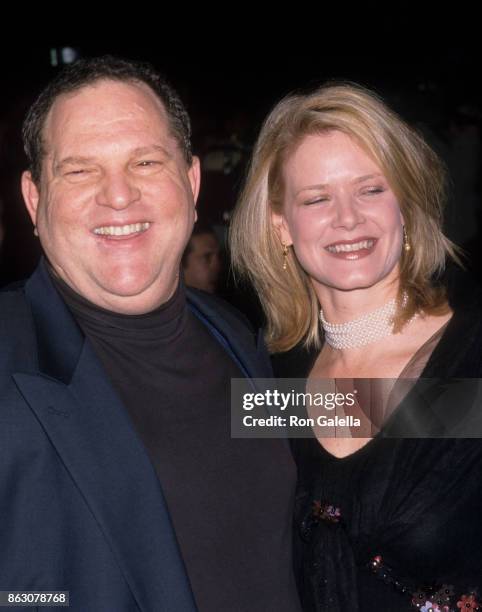 Harvey Weinstein and Eve Chilton Weinstein attend "Charlie's Angels" Screening on October 24, 2000 at the Ziegfeld Theater in New York City.