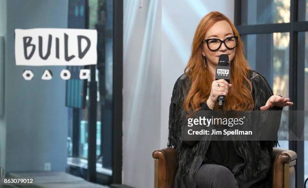 Singer/songwriter Tori Amos attends Build to discuss her album "Native Invader" and world tour at Build Studio on October 19, 2017 in New York City.