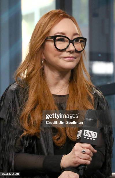 Singer/songwriter Tori Amos attends Build to discuss her album "Native Invader" and world tour at Build Studio on October 19, 2017 in New York City.