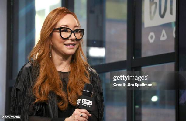 Singer/songwriter Tori Amos attends Build to discuss her album "Native Invader" and world tour at Build Studio on October 19, 2017 in New York City.