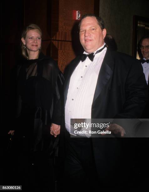 Eve Chilton Weinstein and Harvey Weinstein attend 55th Annual Tony Awards on June 3, 2001 at Radio City Music Hall in New York City.