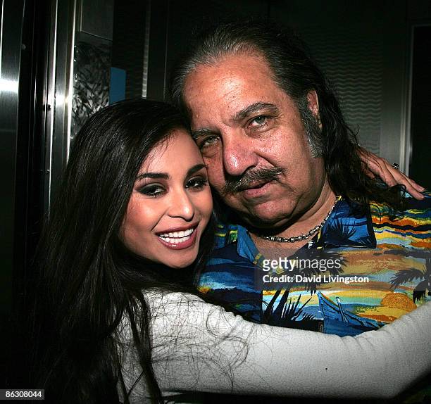 Adult film actress/AVN correspondent Michelle Maylene and actor Ron Jeremy and attend the premiere of the documentary "Naked Ambition: An R Rated...