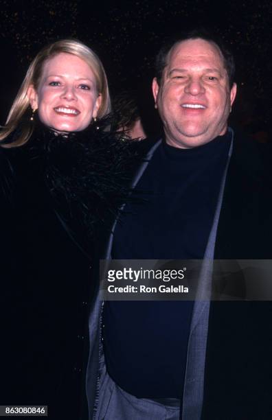 Eve Chilton Weinstein and Harvey Weinstein attend "Chicago" Screening on December 18, 2002 at the Ziegfield Theater in New York City.