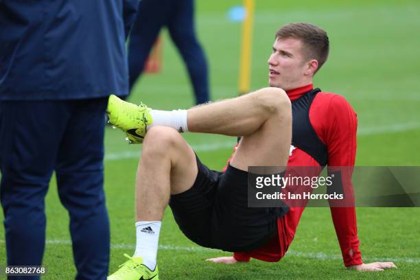 Paddy McNair during a Sunderland AFC training session at The Academy of Light on October 19, 2017 in Sunderland, England.