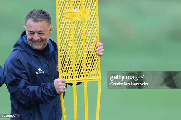 Coach Glynn Snodin during a Sunderland AFC training session at The Academy of Light on October 19, 2017 in Sunderland, England.