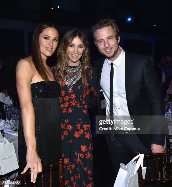 Actress and Save the Children Trustee Jennifer Garner, Genevieve Tedder, and Grammy-winning Songwriter and Producer Ryan Tedder attend the 5th Annual...