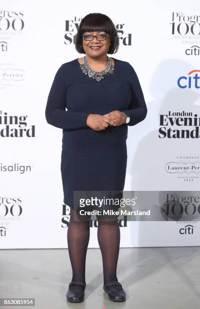 Diane Abbott attends London Evening Standard's Progress 1000: London's Most Influential People event at Tate Modern on October 19, 2017 in London,...