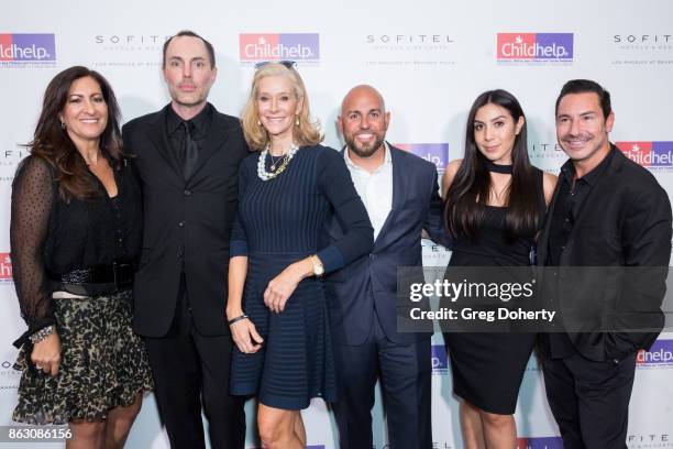 Lesley Burbridge, Actor James Haven, Dru Hammer, Chief Development Officer at ChildHelp, Inc, Michael Medoro, CEO of Stacey Ruiz Events, Stacey Ruiz...