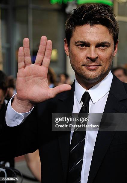 Actor Karl Urban arrives at the Premiere Of Paramount's "Star Trek" on April 30, 2009 at Grauman�s Chinese Theatre, Hollywood, California.