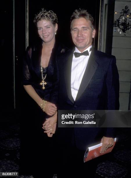 Actress Kelly McGillis and husband Fred Tillman attend The Acting Company's John Houseman Awards Gala on April 17, 1989 at Pierre Hotel in New York...