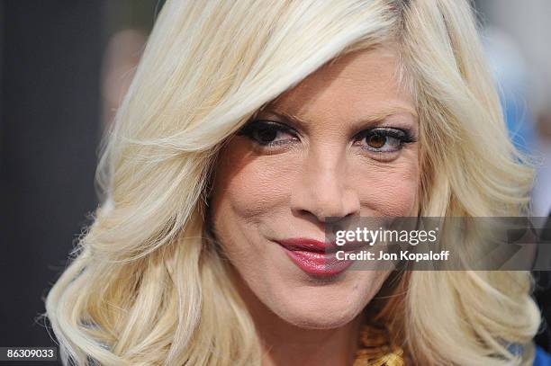 Actress Tori Spelling arrives at the Los Angeles Premiere "Star Trek" at Grauman's Chinese Theater on April 30, 2009 in Hollywood, California.