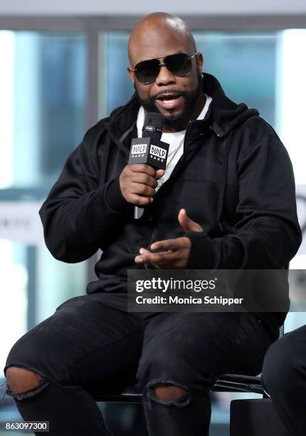 Singer Wanya Morris of Boyz II Men discusses their album "Under the Streetlight" at Build Studio on October 19, 2017 in New York City.