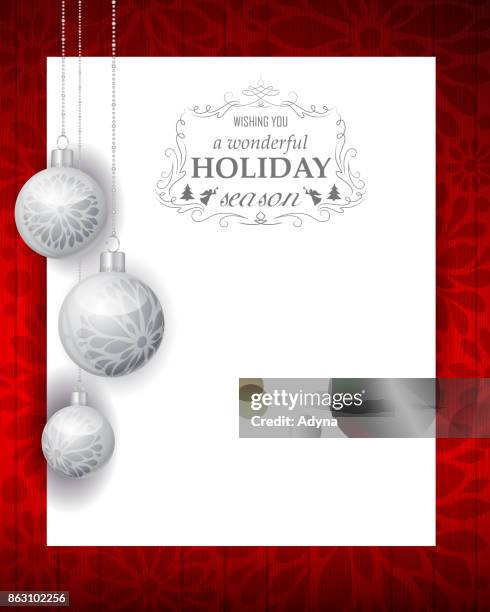 merry christmas - red and gray background stock illustrations