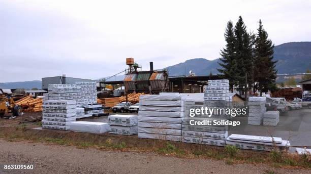 real cedar canada - logging mill stock pictures, royalty-free photos & images