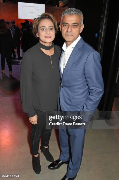 Saadiya Khan and Sadiq Khan attend The London Evening Standard's Progress 1000: London's Most Influential People in partnership with Citi on October...