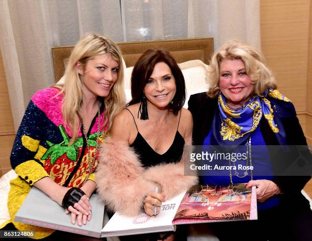Meredith Ostrom, Iris Dankner and Barbara Ostrom attend Iris Dankner and Frette Celebrate The Kick-Off Of Holiday House NYC And The Release Of The...