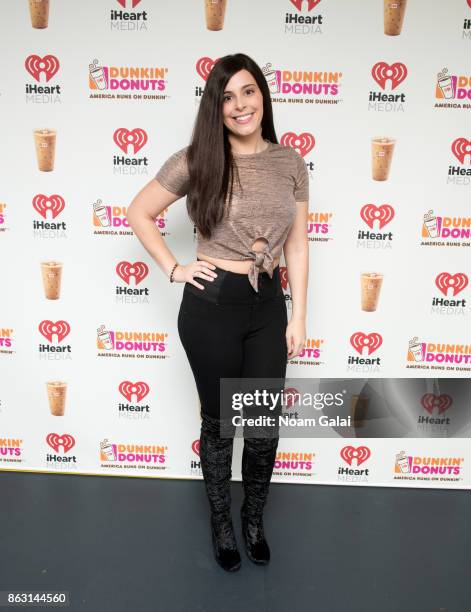 Singer Marina Morgan attends the Dunkin' Donuts Iced Coffee Lounge on October 19, 2017 in New York City.