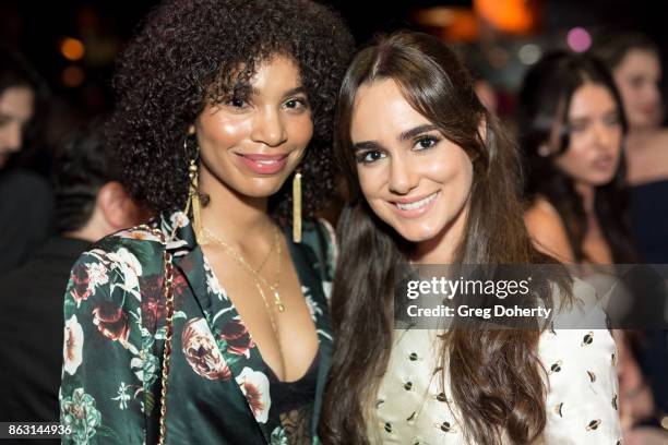 Actresses Nesta Cooper and Alicia Sanz attend for the Childhelp Hosts An Evening Celebrating Hollywood Heroes at Riviera 31 on October 18, 2017 in...