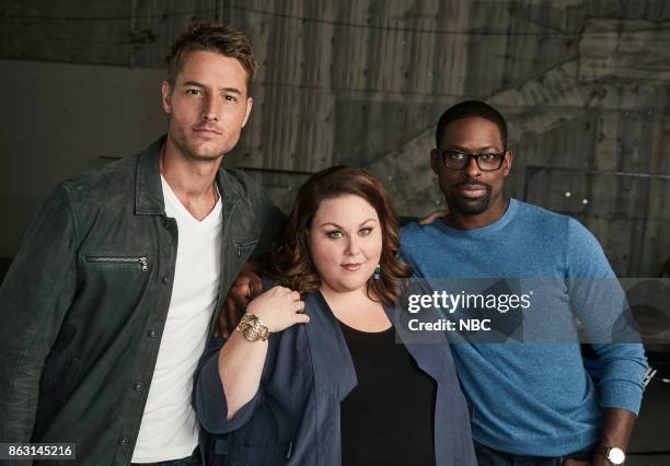 Pictured: Justin Hartley as Kevin, Chrissy Metz as Kate, Sterling K Brown as Randall --