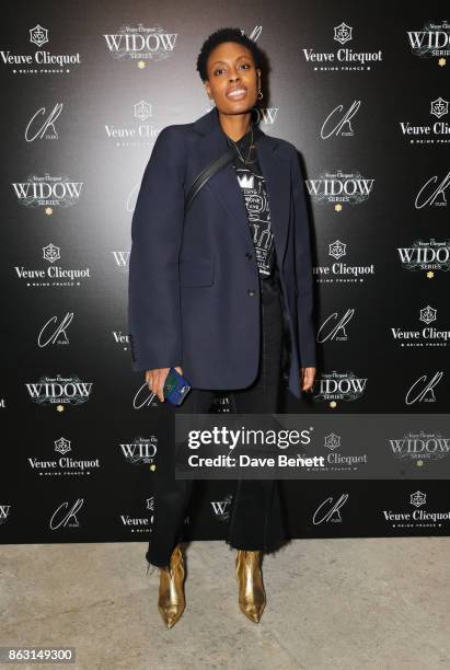 Donna Wallace attends The Veuve Clicquot Widow Series By Carine Roitfeld And CR Studio on October 19, 2017 in London, England.