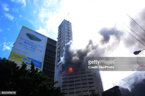 The fire broke out at the 16th floor of the Jeevan Sudha building, which houses the server room of the State Bank of India's global market office at...