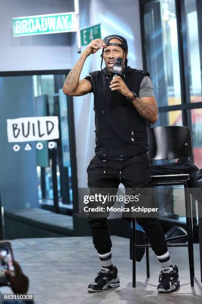 Rapper Redman discusses the show "Scared Famous" at Build Studio on October 19, 2017 in New York City.