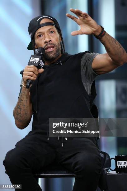 Rapper Redman discusses the show "Scared Famous" at Build Studio on October 19, 2017 in New York City.