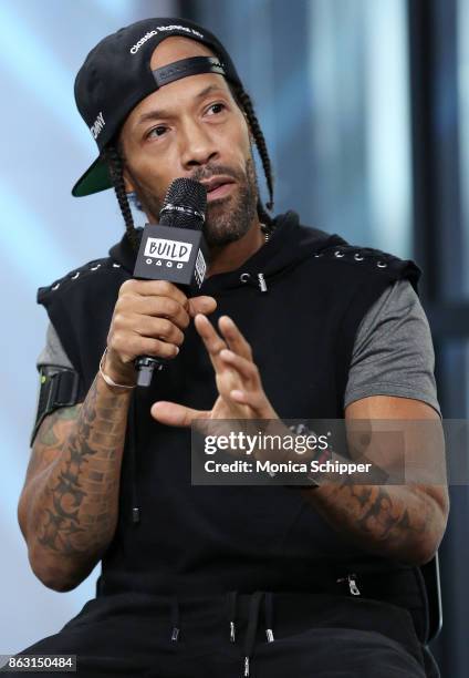 Rapper Redman discusses the show "Scared Famous" at Build Studio on October 19, 2017 in New York City.