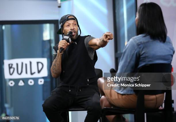 Rapper Redman discusses the show "Scared Famous" at Build Studio on October 19, 2017 in New York City.