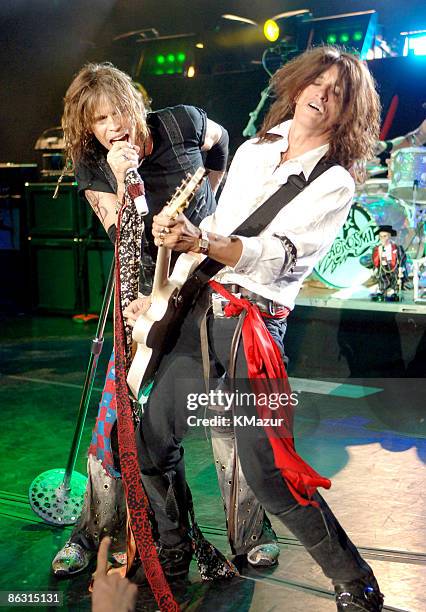 Steven Tyler and Joe Perry of Aerosmith