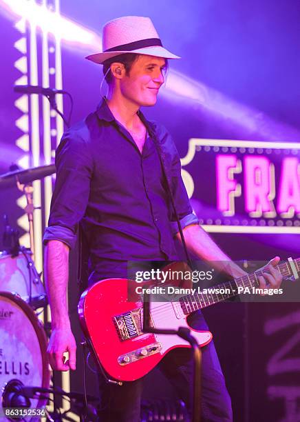 The Fratellis perform during the Audio and Radio Industry Awards at the First Direct Arena in Leeds.
