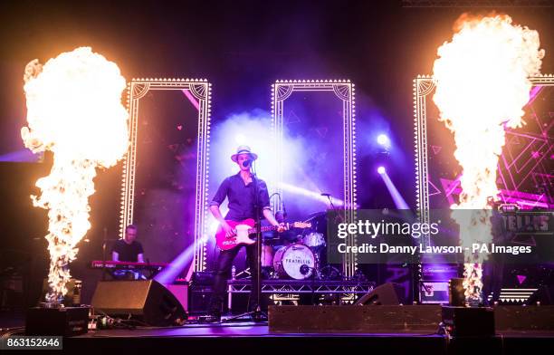The Fratellis perform during the Audio and Radio Industry Awards at the First Direct Arena in Leeds.