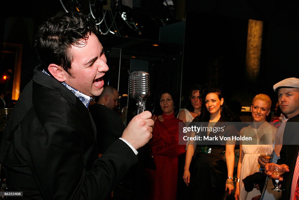Music artist Joey Pero performs at the Charles Ressler, RMG, ROGAN ...