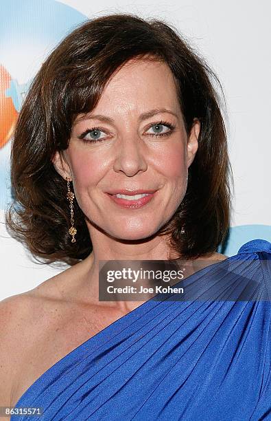 Actress Allison Janney attends the "9 to 5: The Musical" Broadway opening night party at the Marriott Marquis on April 30, 2009 in New York City.