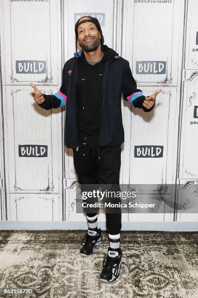 Rapper Redman discusses the show "Scared Famous" at Build Studio on October 19, 2017 in New York City.